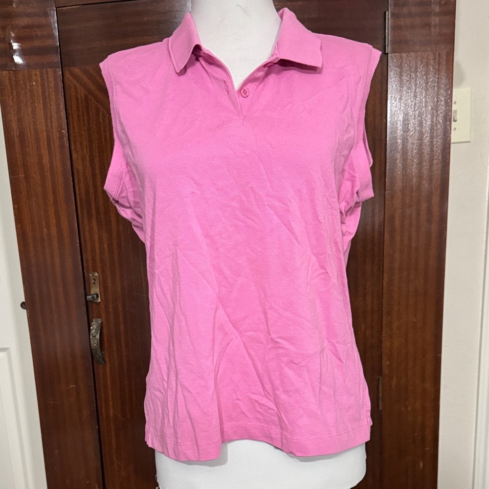 Pink nike golf shirt